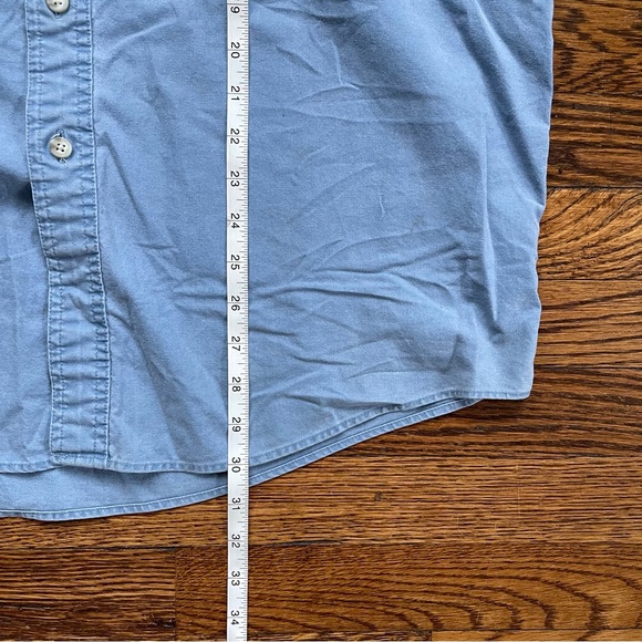 L.L. Bean Sunwashed Canvas Shirt in Blue, Traditional Fit - Picture 5 of 6